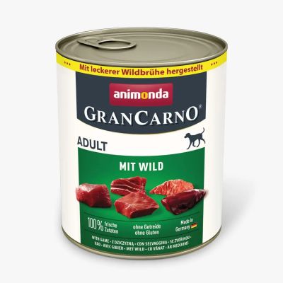 GranCarno®  Adult - говеждо + дивеч за израснали кучета