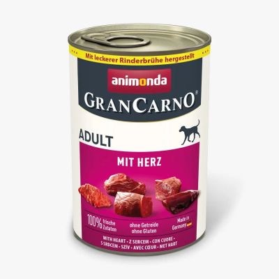 GranCarno Dog Adult - консверва със сърца за израснали кучета