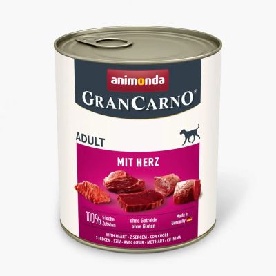 GranCarno Dog Adult - консверва със сърца за израснали кучета