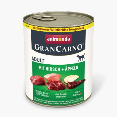 Gran Carno® Adult - еленско месо и ябълки за израсни кучета