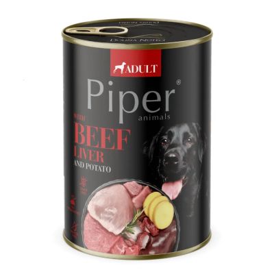 Piper® Adult 400гр - с телешки дроб и картофи