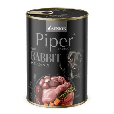 Piper® Senior 400гр - за възрастни кучета, със заек и тиква 