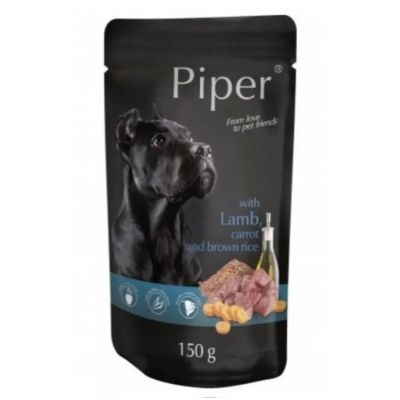 Piper адълт пауч 150 г агне/морков/каф.ориз 