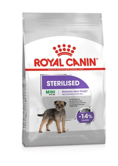 Royal Canin  MINI STERILISED  - Пълноценна суха храна за кастрирани кучета от дребни породи над 10 месеца