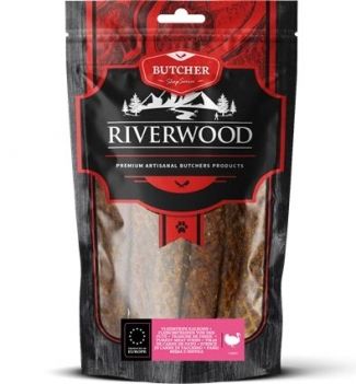Riverwood сушени лакомства пуешки ленти 150гр