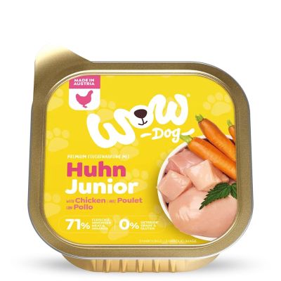 WOW Dog Puppy 150гр - пилешко с моркови и коприва