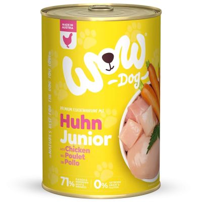 WOW Dog Puppy 400гр- пилешко с моркови и коприва 