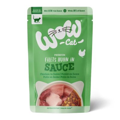 WOW Cat пауч Пилешко филе в сос 85гр