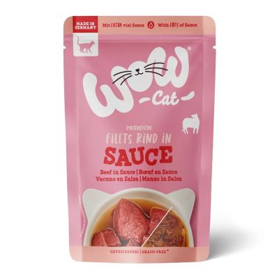 WOW Cat пауч Говеждо филе в сос 85гр