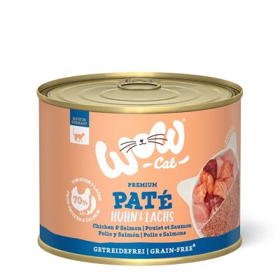 WOW Cat Adult пастет с пиле и сьомга 200гр