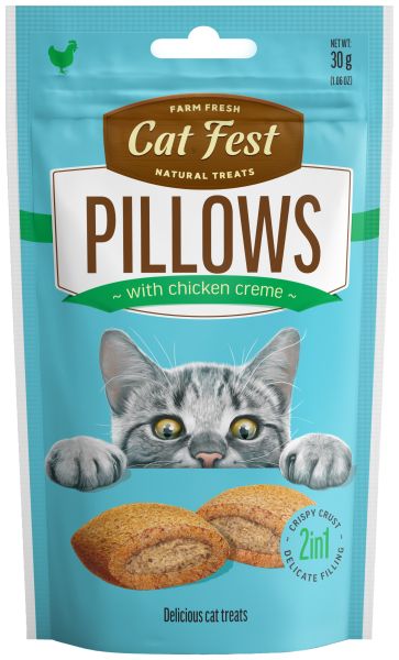 Cat Fest Котешки възглавнички с пълнеж с пиле 30гр
