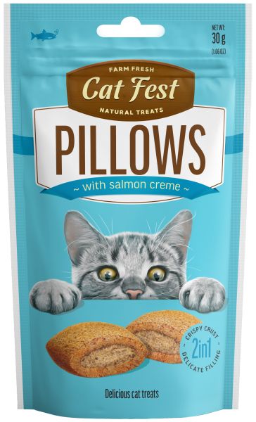 Cat Fest Котешки възглавнички с пълнеж от сьомга 30гр