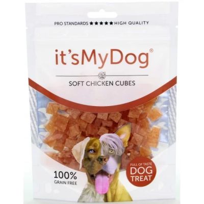 It's My Dog Chicken Soft Cubes Grain Free -  меки кубчета    пилешко 85гр, без зърно