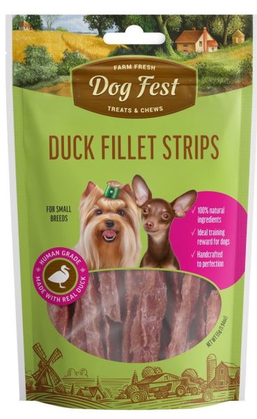 Dog Fest Патешко филе на ленти (малки породи) 55 гр.