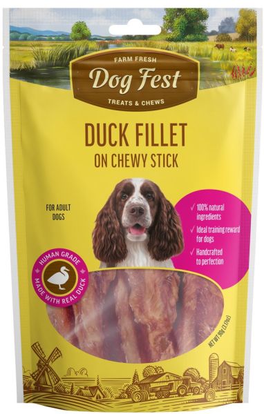 Dog Fest Патешко филе в/у дъвчаща пръчица 90 гр.