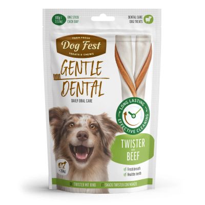 Dog Fest дентален Twister с говеждо за кучета над 20 кг. 