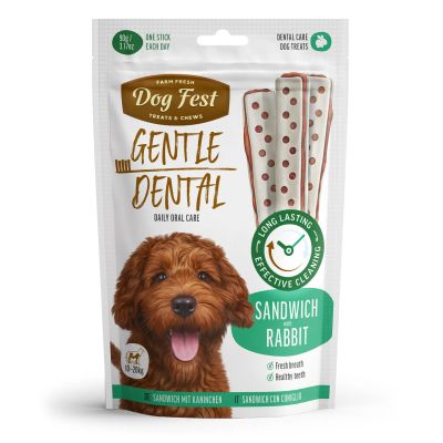 Dog Fest дентален Сандвич със заешко за кучета от 10 до 20 кг.