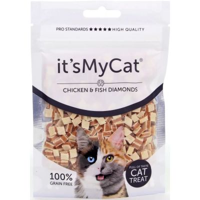 It's My Cat Chicken & Fish Diamands Grain Free - пиле и риба диамант 50гр, без зърно