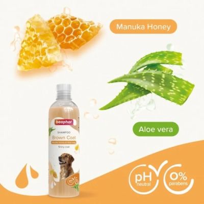 Beaphar Shampoo Brown Coat - шампоан с алое вера за кафява козина 250мл  