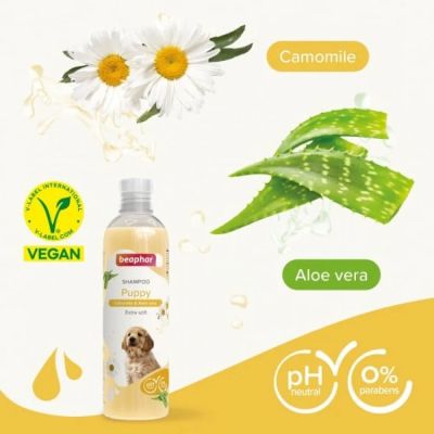 Beaphar Shampoo Puppy - шампоан с алое вера за малки кученца 250мл  NEW