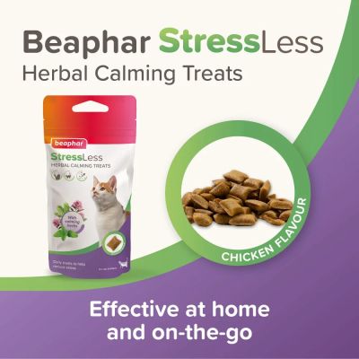 Beaphar Calming Bits –  успокояващи хапки за котки,35гр