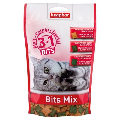 Beaphar Bits Mix  хапки коте микс  ,  150 гр