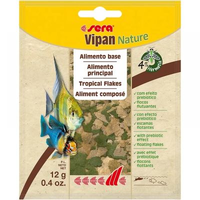 sera випан Nature 12гр - натурална храна за всички рибки, с инсекти и пребиотици