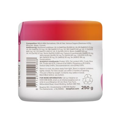 Beaphar Lactol cat ,сухо мляко за котенца,250гр