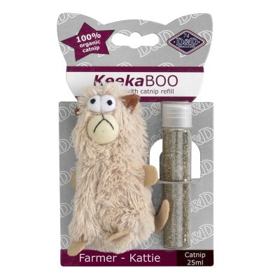 EBI - KeekaBOO Farmer-Kattie - плюшена играчка с котешка трева 25мл