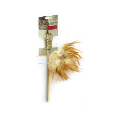 M-Pets - Natura Feather Wand - натурална въдица с пера 35.5 cm