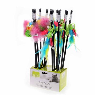 EBI - Fishing rod happy me - Въдица за котки Буболечка 40см