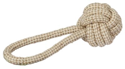 KERBL Ball on a Rope Играчка топка с въже 21 см., бежова
