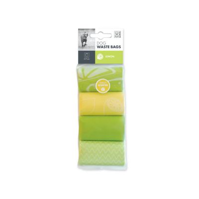 M-Pets - Dog Waste Bags - Ароматизирани пликчета 4 х 15 бр  лимон 