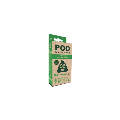 M-Pets - POO BIO Dog Waste Bags - Mint Scented - 100% биоразградими пликчета, 4 ролки х 15 торбички, мента