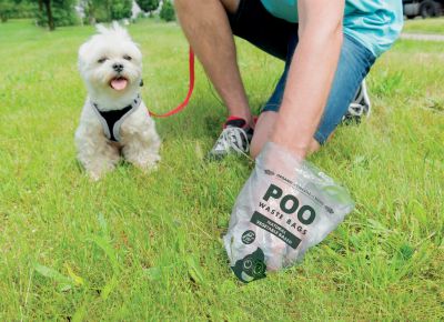 M-Pets - POO BIO Dog Waste Bags - Mint Scented - 100% биоразградими пликчета, 4 ролки х 15 торбички, мента