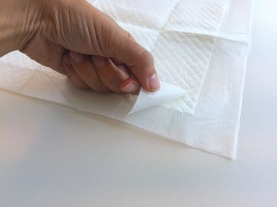 M-Pets - Easy Fix Puppy Training Pads - памперси за постилане със залепващи се ленти 60x60 cm - 30 бр
