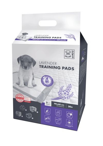M-Pets Lavender Puppy Training Pads - Памперси за постилане с аромат на лавандула 90 х 60 см / 30 бр