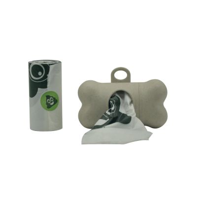 POO Dog Waste Bags Dispenser Био Бамбуков диспенсър, с биоразградими пликчета