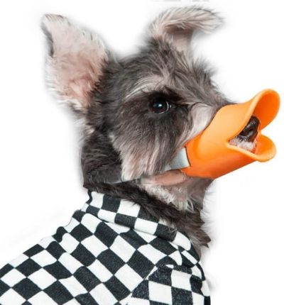 PlayMe - Super Soft Silicone Pet Muzzel L - Силиконов Намордник L 13 см оранжев, син, червен