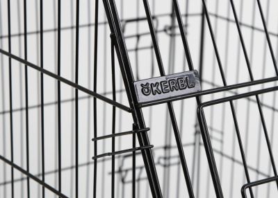 Kerbl - Dog Cage - Метална клетка, сгъваема скосена 107 / 74 / 85, 2 врати