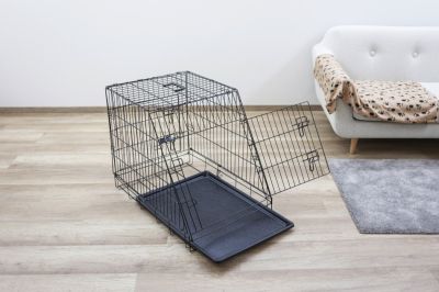 Kerbl - Dog Cage - Метална клетка, сгъваема скосена 107 / 74 / 85, 2 врати