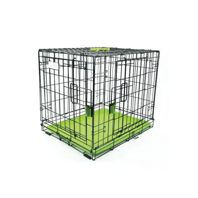 M-Pets - Voyager Wire Crate 2 doors Green - метална, сгъваема клетка със зелено дъно XXL - 122 / 76 / 84, 2 врати