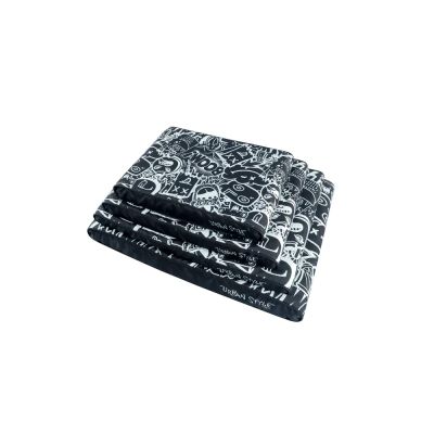 M-pets Urban style mattress - Матрак за куче в градски стил черно-бял  95 / 65 см