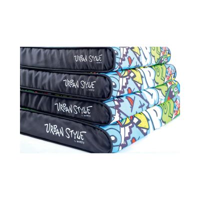 M-pets Urban style mattress - Матрак за куче в градски стил цветен 65 / 45 см
