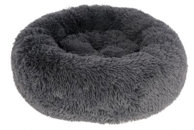 Snugly Bed Fluffy Легло пухкаво, кръгло сиво 60 см.
