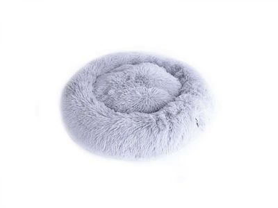 M-Pets - TAHITI Soft Cushions-Меко кръгло легло Tahiti - 60см, светло сиво, 