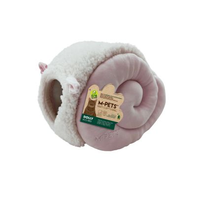 M-pets - Dolly Eco Pink - Пухкаво легло хралупа за котка в розово, 46 см