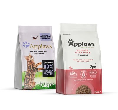 Applaws Adult Cat Chicken with Duck - суха храна за котка с 80% пиле и патица