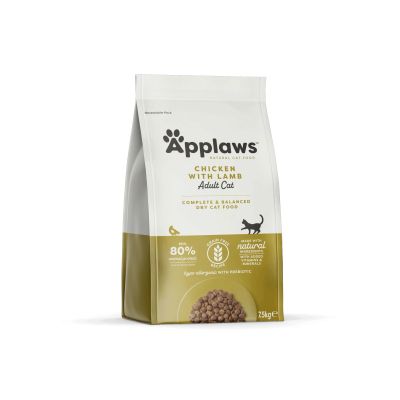  Applaws adult cat chicken with lamb – суха храна за котка с 80% месо от пиле и агне 