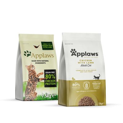  Applaws adult cat chicken with lamb – суха храна за котка с 80% месо от пиле и агне 
